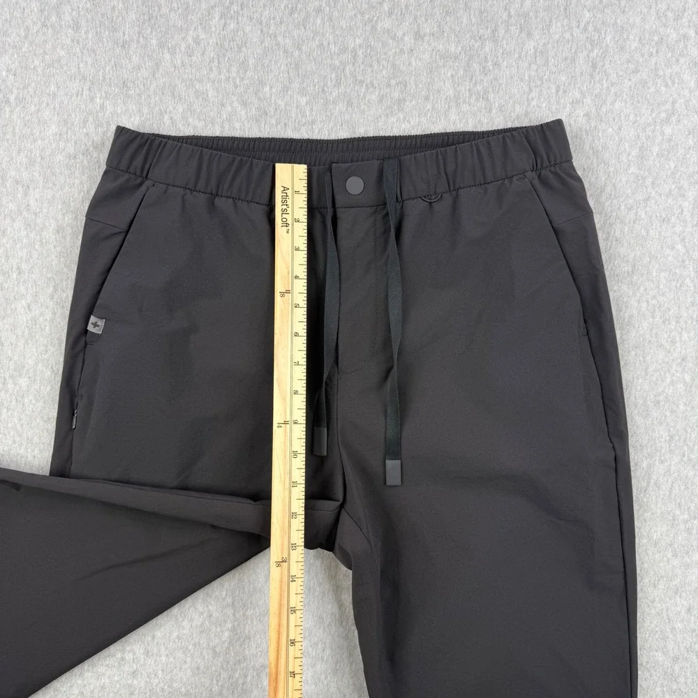 FIGS Pro Pants Mens Medium Black Scrub Joggers Stretch Drawstring Medical 30